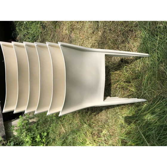 Image 1 of Ensemble de 6 chaises blanches vintage par Philippe Starck pour Xo, France 1980