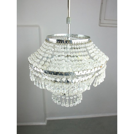 Image 1 of Lustre vintage en cristal viennois