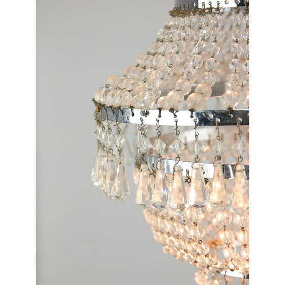 Image 1 of Lustre vintage en cristal viennois