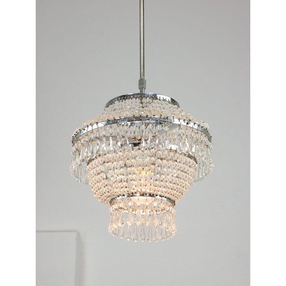 Image 1 of Lustre vintage en cristal viennois