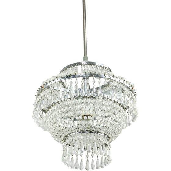 Image 1 of Lustre vintage en cristal viennois