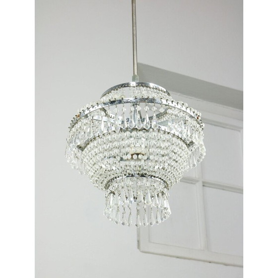 Image 1 of Lustre vintage en cristal viennois