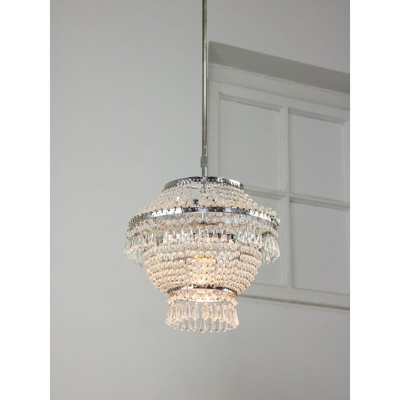Image 1 of Lustre vintage en cristal viennois
