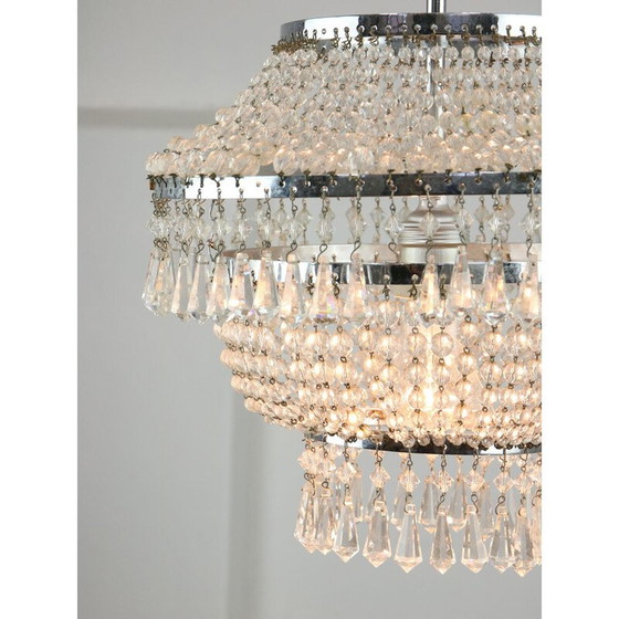 Image 1 of Lustre vintage en cristal viennois