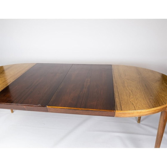 Image 1 of Table de salle à manger vintage en bois de rose, danoise, années 1960