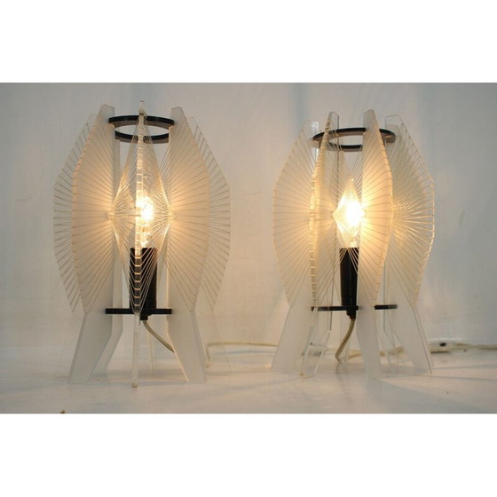 Image 1 of Paire de lampes de table vintage space age 1970