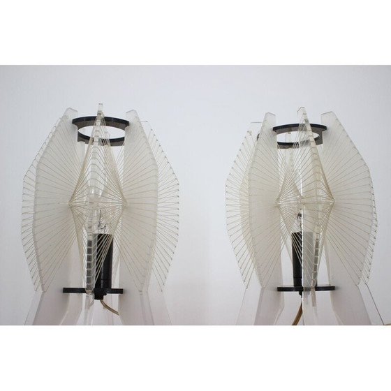 Image 1 of Paire de lampes de table vintage space age 1970