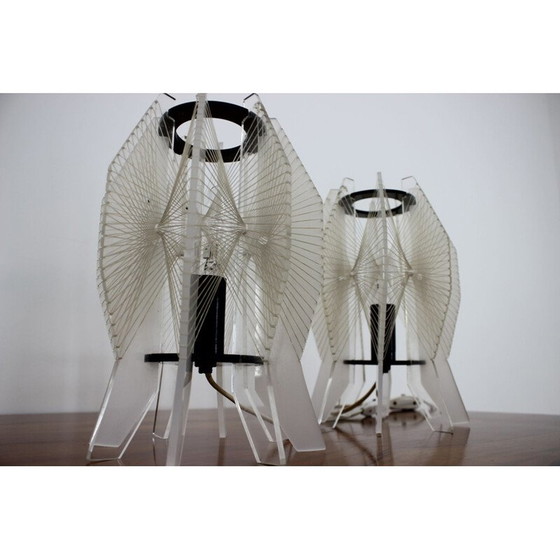 Image 1 of Paire de lampes de table vintage space age 1970