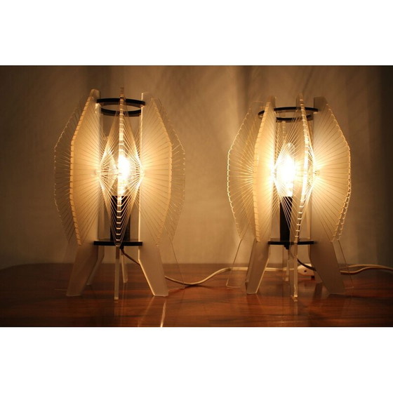 Image 1 of Paire de lampes de table vintage space age 1970