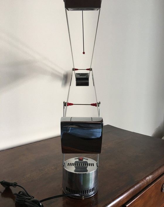 Image 1 of Lampe De Bureau • Tizio 50 • Chrome • Édition Limitée • N° 14/199 • Richard Sapper • Artemide • 1980