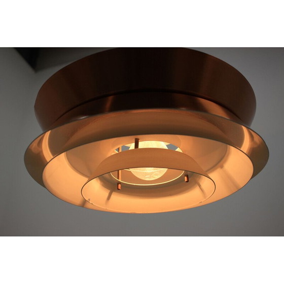 Image 1 of Lampe suspendue vintage en métal, Danmark 1970