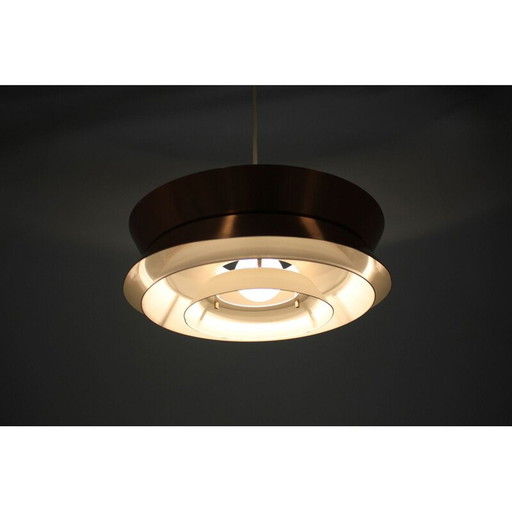 Lampe suspendue vintage en métal, Danmark 1970