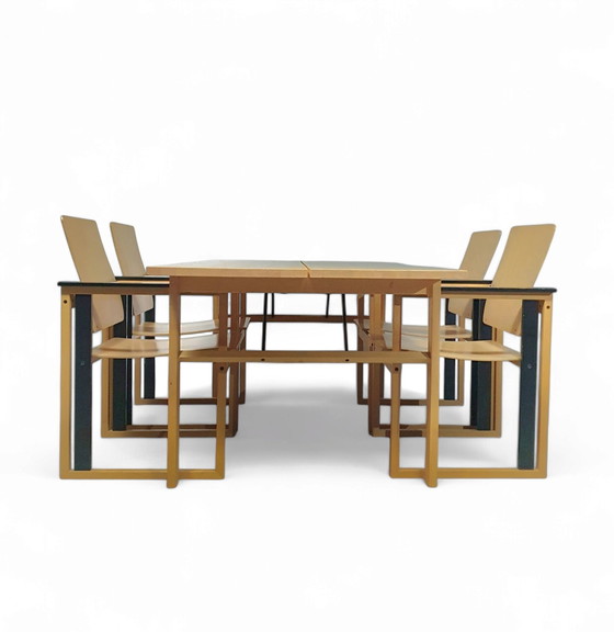 Image 1 of Extrêmement rare ensemble de salle à manger finlandais Artzan / Tarzan par Simo Heikkilä / Pentik. 1980S