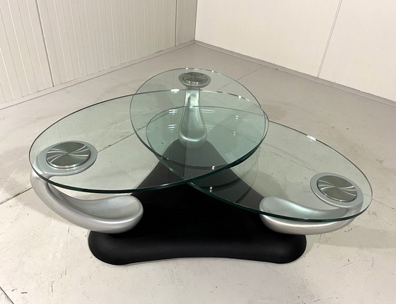 Image 1 of Naos Italie Table basse Trefle 1990'S