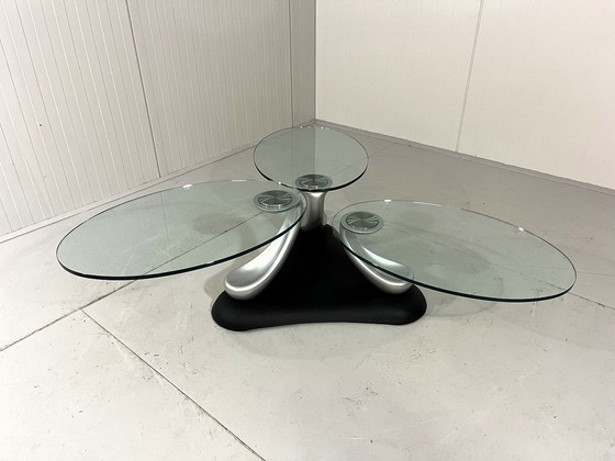 Image 1 of Naos Italie Table basse Trefle 1990'S