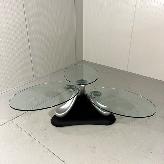 Image 1 of Naos Italie Table basse Trefle 1990'S