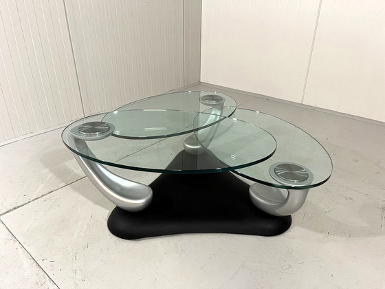 Image 1 of Naos Italie Table basse Trefle 1990'S