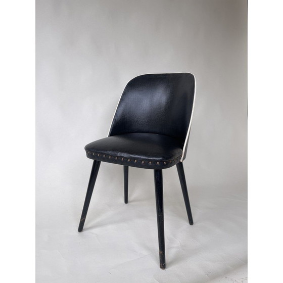 Image 1 of Chaise vintage en vinyle, France 1960