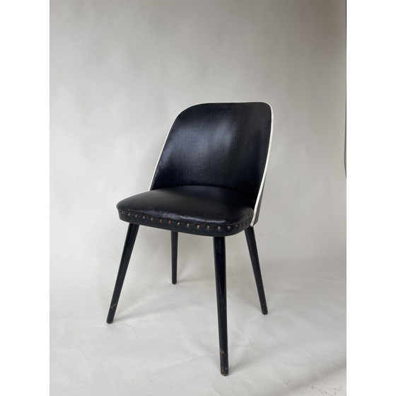 Image 1 of Chaise vintage en vinyle, France 1960