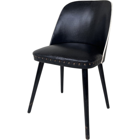 Image 1 of Chaise vintage en vinyle, France 1960