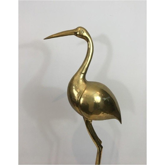 Image 1 of Paire d'oiseaux sur socle en laiton, 1970