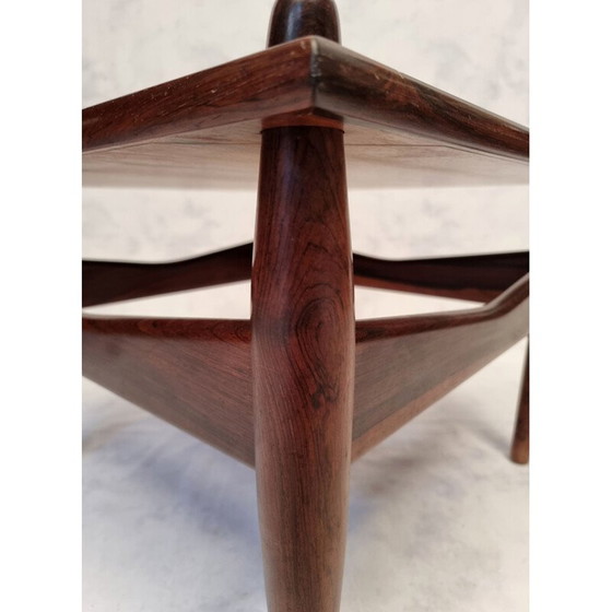 Image 1 of Paire de tables basses vintage en bois de rose n 272 par Illum Wikkelsø, 1950