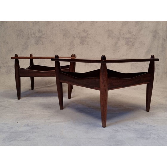 Image 1 of Paire de tables basses vintage en bois de rose n 272 par Illum Wikkelsø, 1950