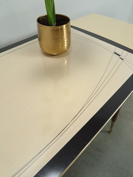 Image 1 of Table réglable en hauteur et extensible avec plateau en formica