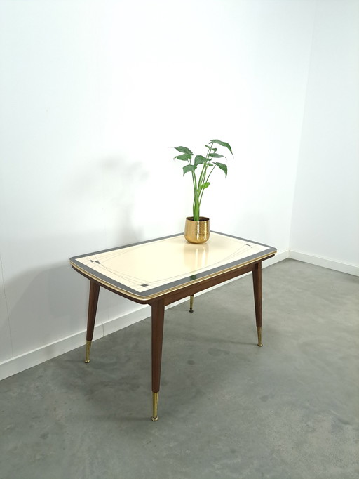 Table réglable en hauteur et extensible avec plateau en formica