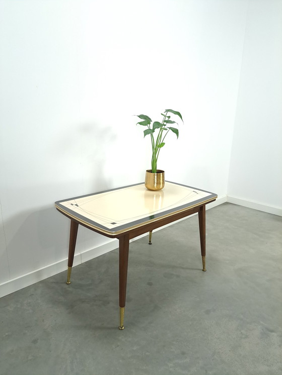 Image 1 of Table réglable en hauteur et extensible avec plateau en formica