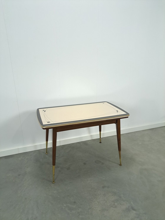 Image 1 of Table réglable en hauteur et extensible avec plateau en formica