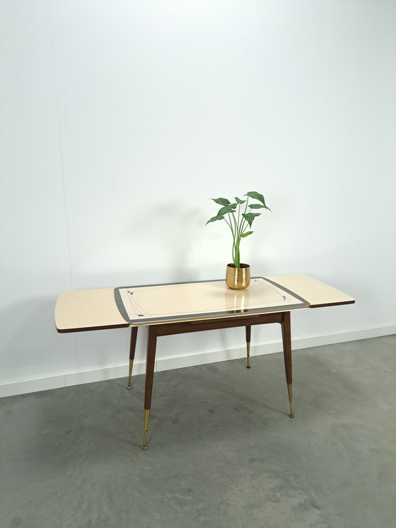 Image 1 of Table réglable en hauteur et extensible avec plateau en formica