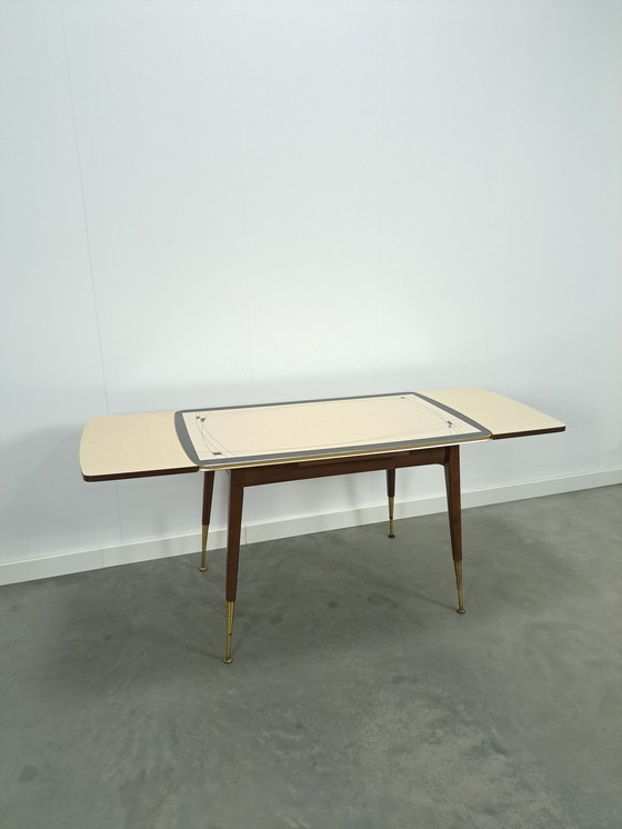 Image 1 of Table réglable en hauteur et extensible avec plateau en formica