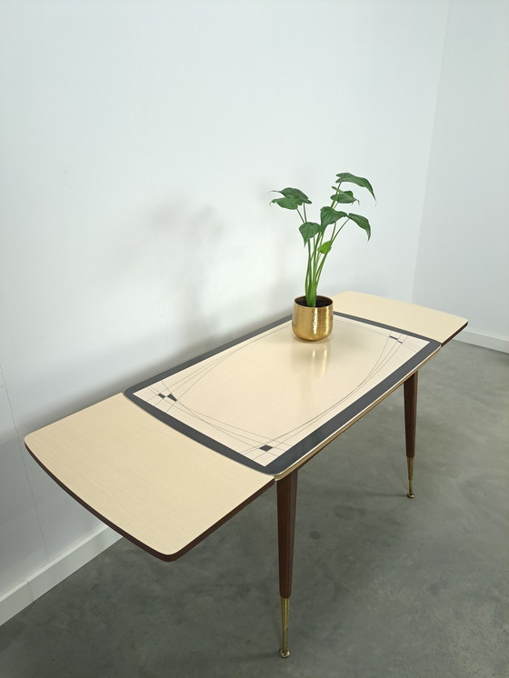 Image 1 of Table réglable en hauteur et extensible avec plateau en formica