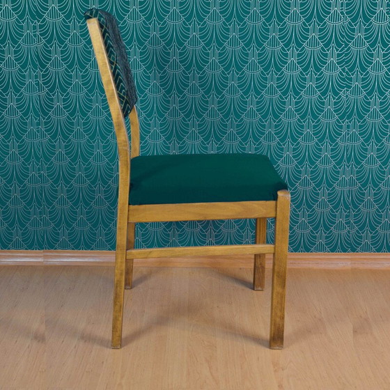 Image 1 of Chaise vintage en hêtre pour Wk Möbel, Allemagne années 1950