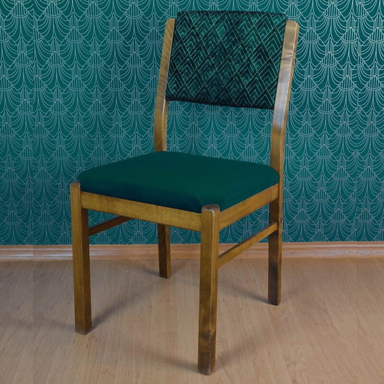 Image 1 of Chaise vintage en hêtre pour Wk Möbel, Allemagne années 1950