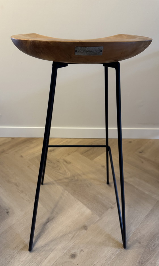 Image 1 of Tabouret de bar Loft en matières premières