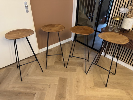 Tabouret de bar Loft en matières premières