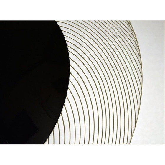 Image 1 of Lampe de table vintage en verre de Murano et métal, Italie 1970