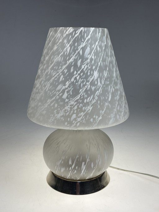 Lampe de table à champignon de Murano, Italie, années 1970