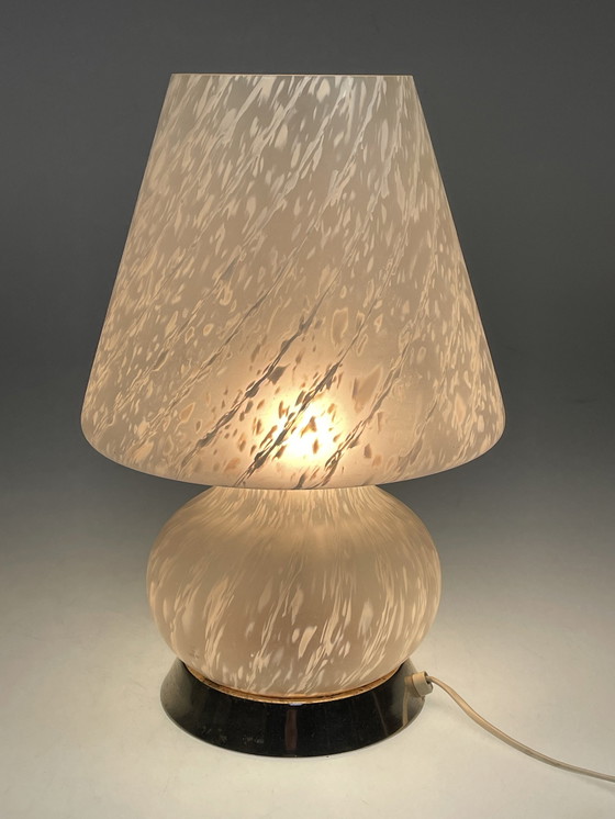 Image 1 of Lampe de table à champignon de Murano, Italie, années 1970