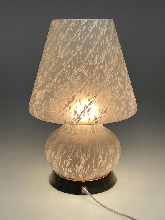 Image 1 of Lampe de table à champignon de Murano, Italie, années 1970