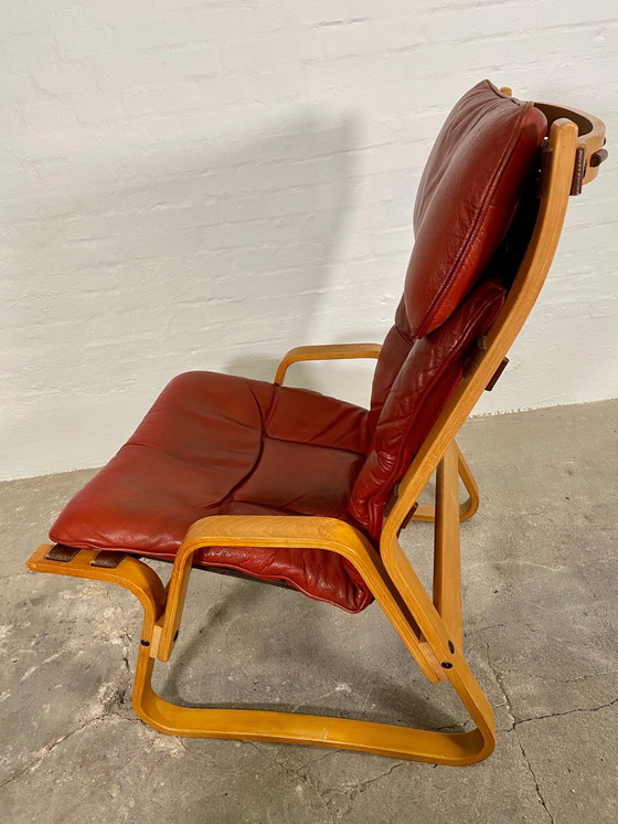 Image 1 of CHAISE DE SALON SCANDINAVIENNE D'ODDVIN RYKKEN VINTAGE MID CENTURY 1960,s
