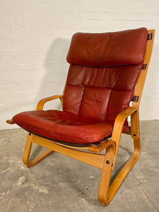 Image 1 of CHAISE DE SALON SCANDINAVIENNE D'ODDVIN RYKKEN VINTAGE MID CENTURY 1960,s