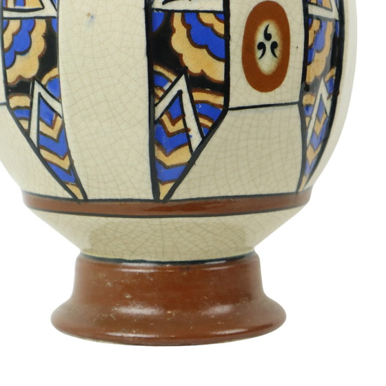 Image 1 of Vase polychrome Art Déco Amc