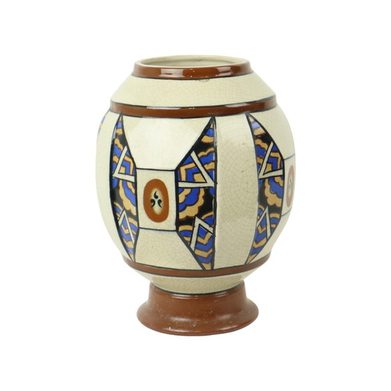 Image 1 of Vase polychrome Art Déco Amc