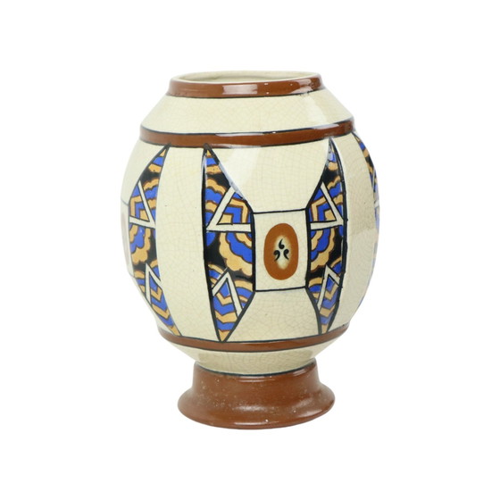 Image 1 of Vase polychrome Art Déco Amc