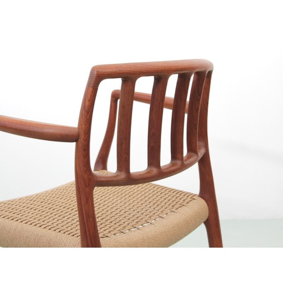 Image 1 of Ensemble de 4 fauteuils scandinaves vintage modèle 66 en teck par Niels O. Møller