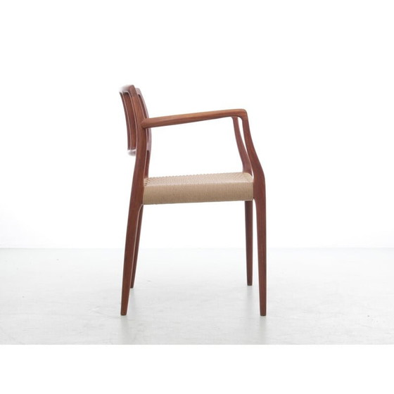 Image 1 of Ensemble de 4 fauteuils scandinaves vintage modèle 66 en teck par Niels O. Møller