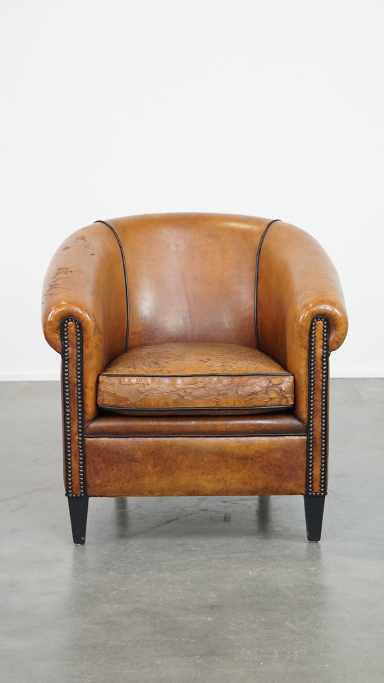 Image 1 of Fauteuil club en peau de mouton